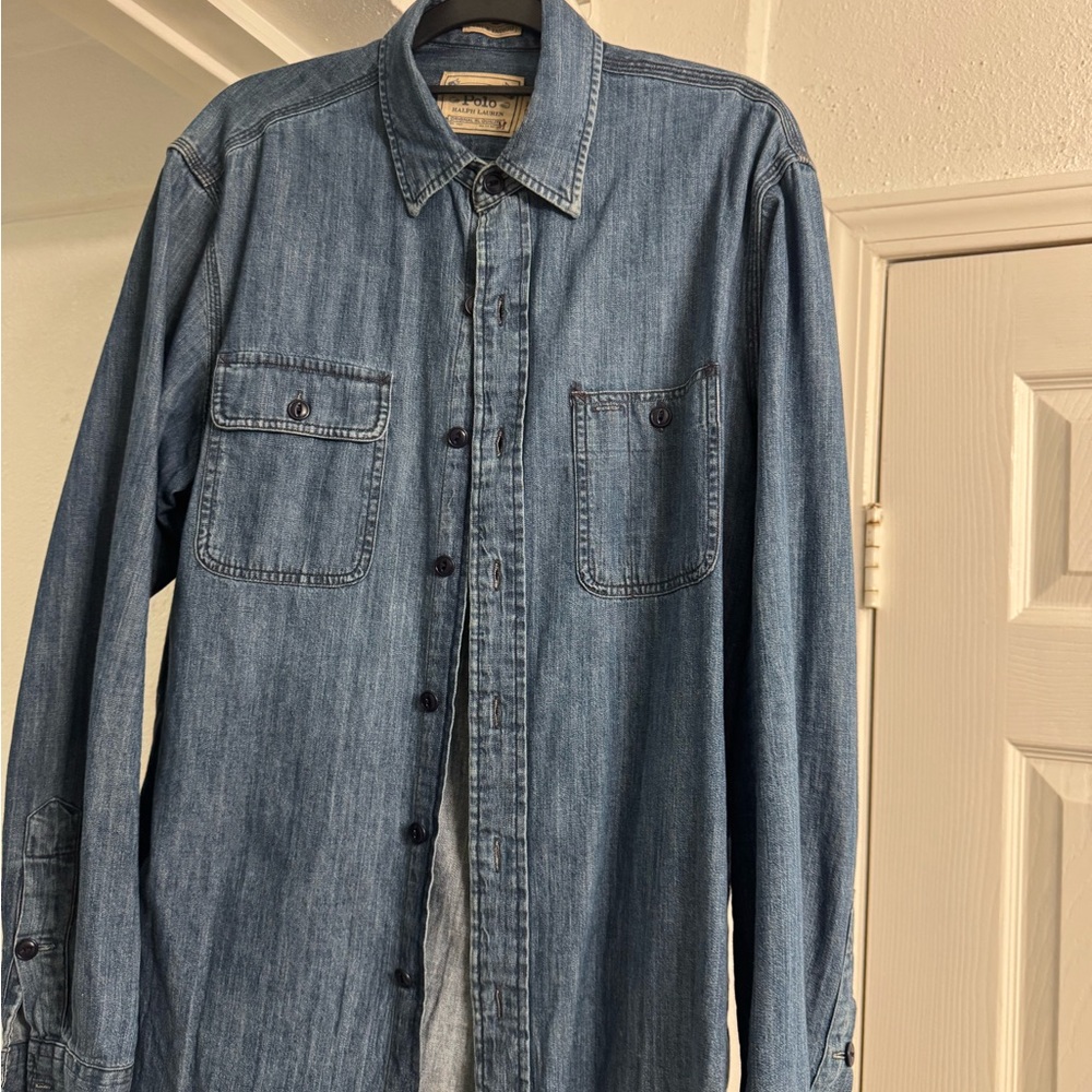 Ralph Lauren Denim Button-Up Shirt Medium